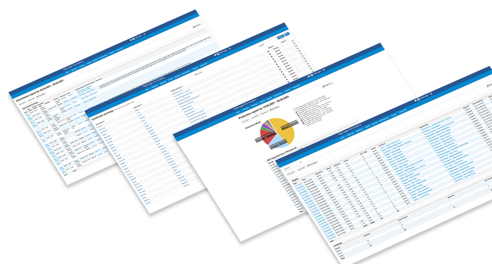 FlightLogger built-in reports FlightLogger built-in reports
